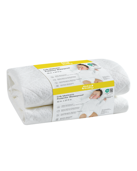 Attababy Bamboo Viscose Waterproof Crib Mattress Protector 52" x 27.6"