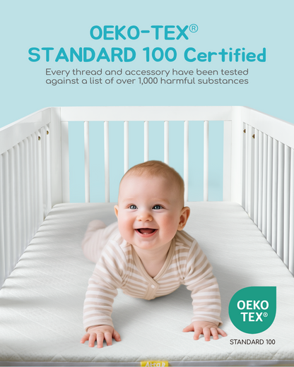 Attababy Bamboo Viscose Waterproof Crib Mattress Protector 52" x 27.6"