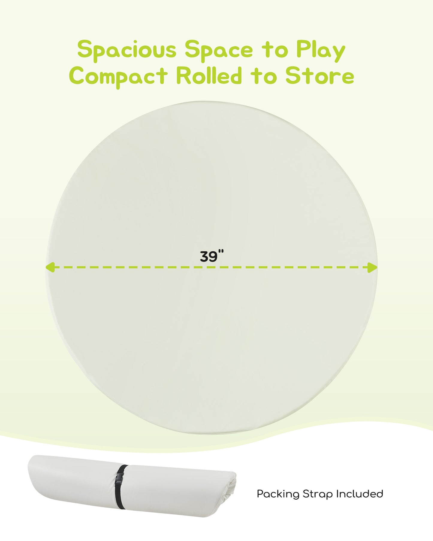 39" Round Baby Play Mat