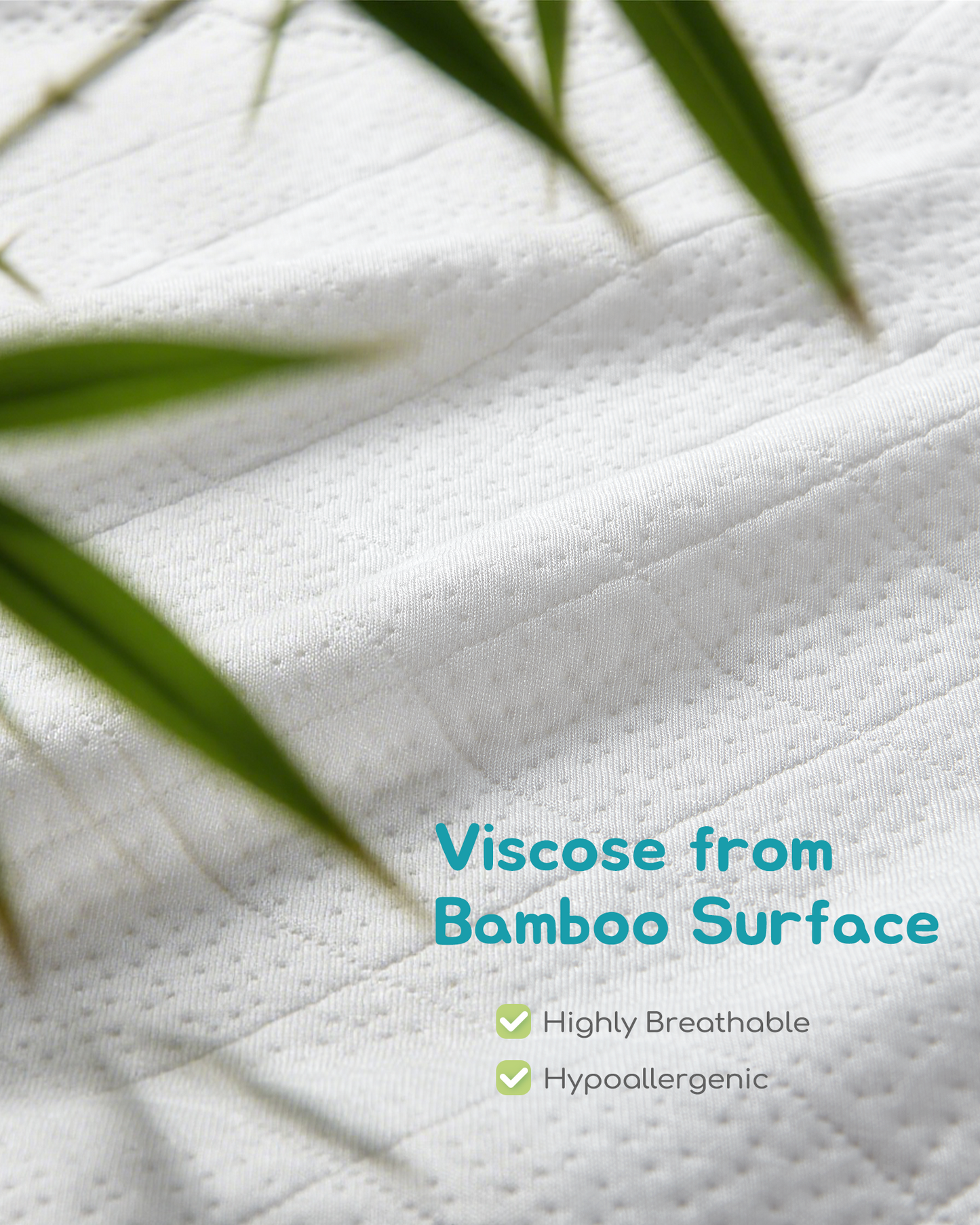 Attababy Bamboo Viscose Waterproof Crib Mattress Protector 52" x 27.6"
