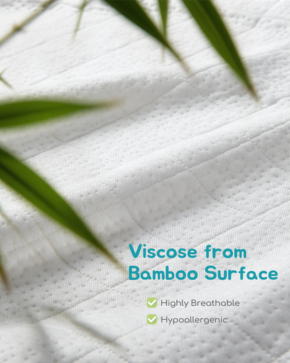 Attababy Bamboo Viscose Waterproof Crib Mattress Protector 52" x 27.6"