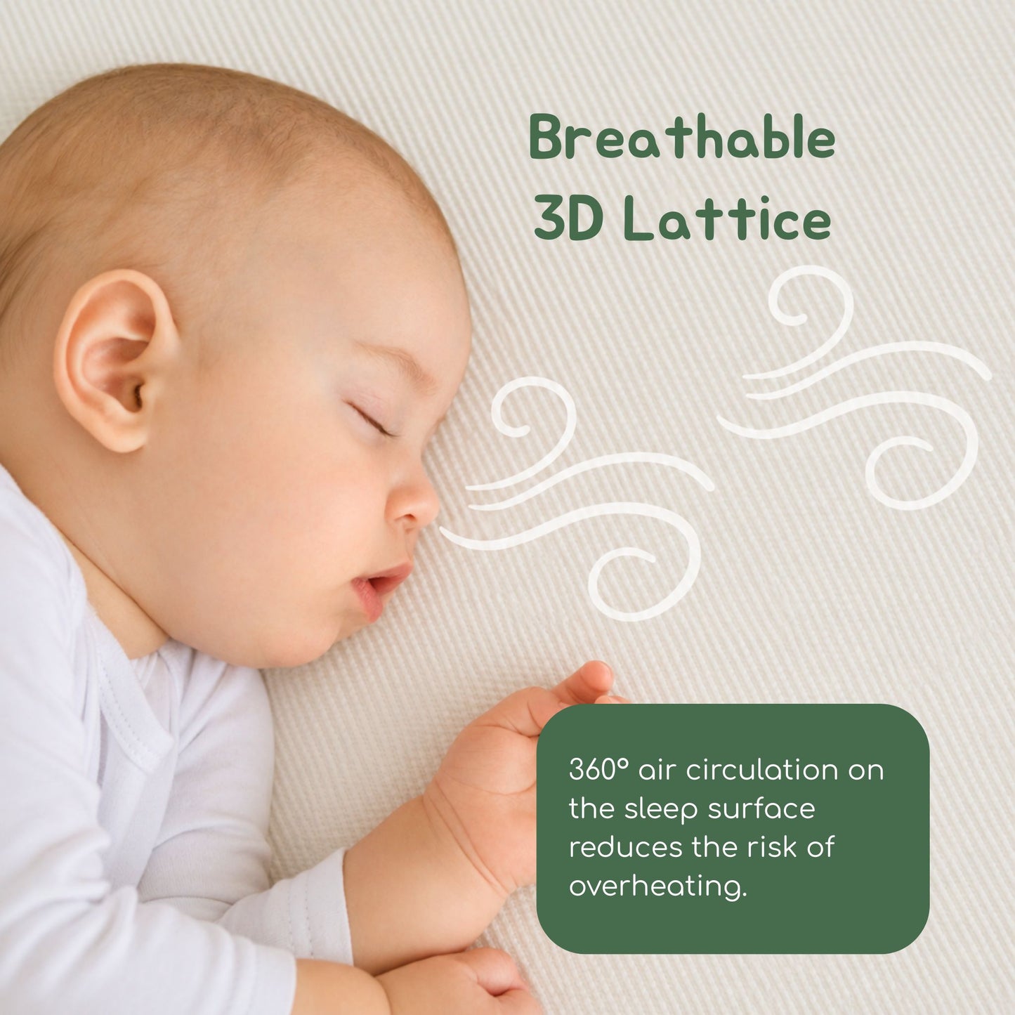 Air Cell Breathable Crib Mattress